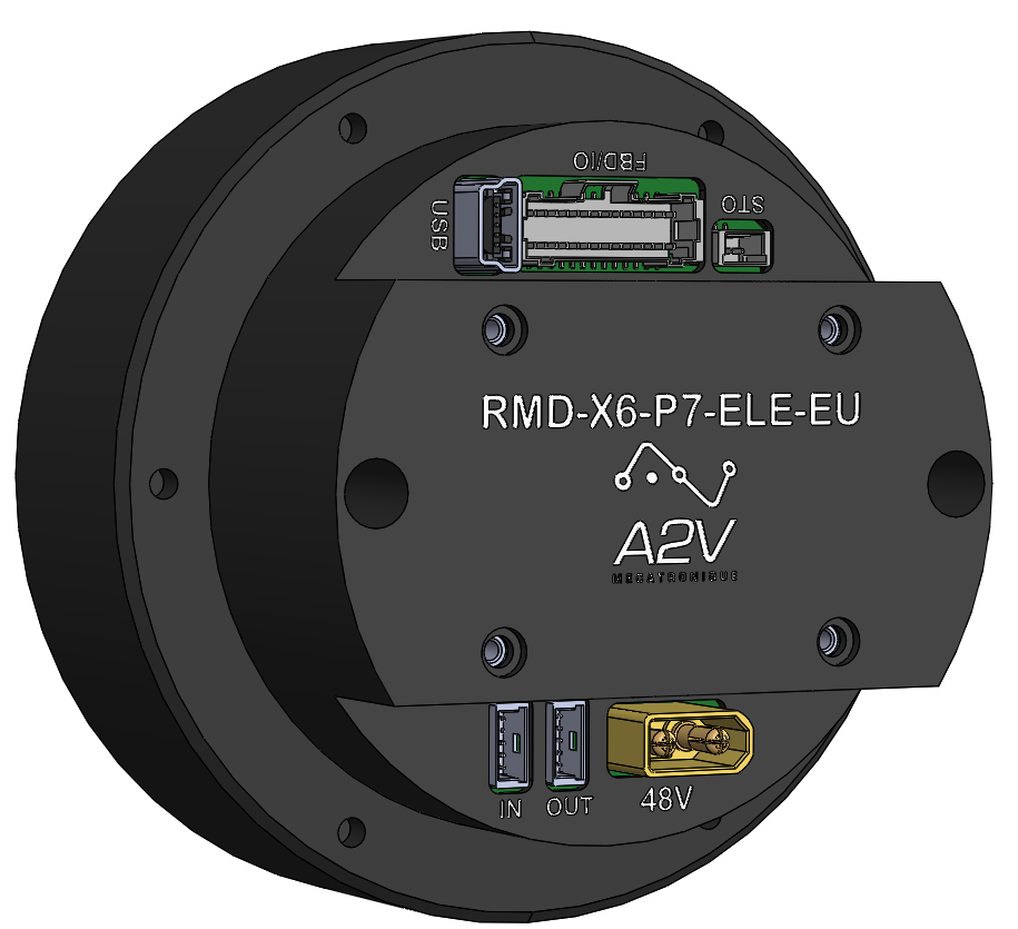 Servomoteur brushless pancake RMD X6-7 EtherCAT