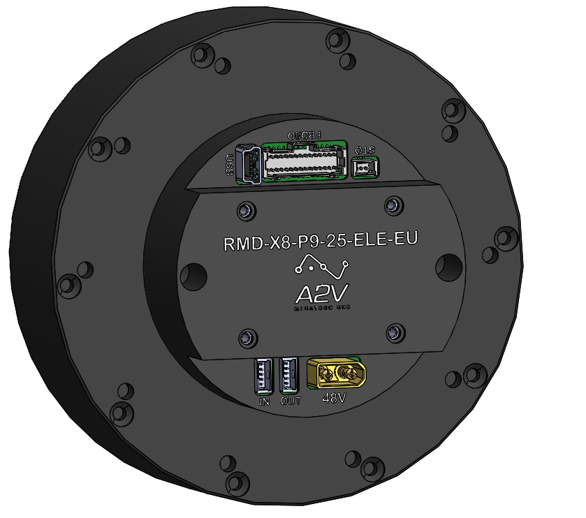 Servomoteur brushless pancake RMD X8-25 EtherCAT