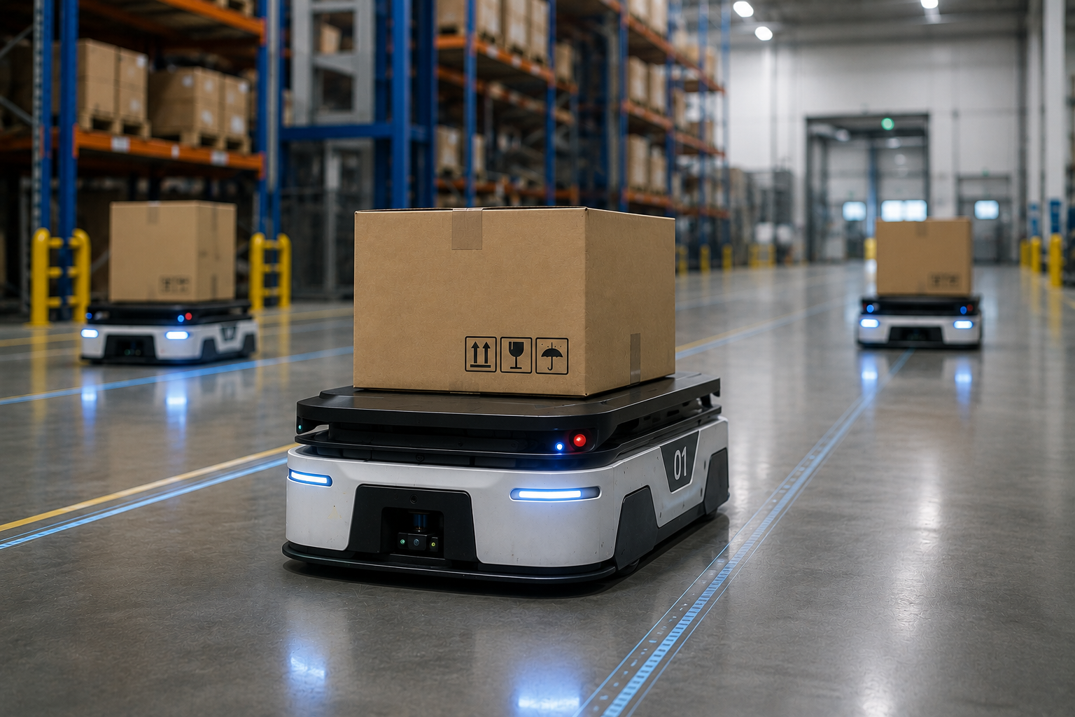 Solutions de traction pour AGV et AMR