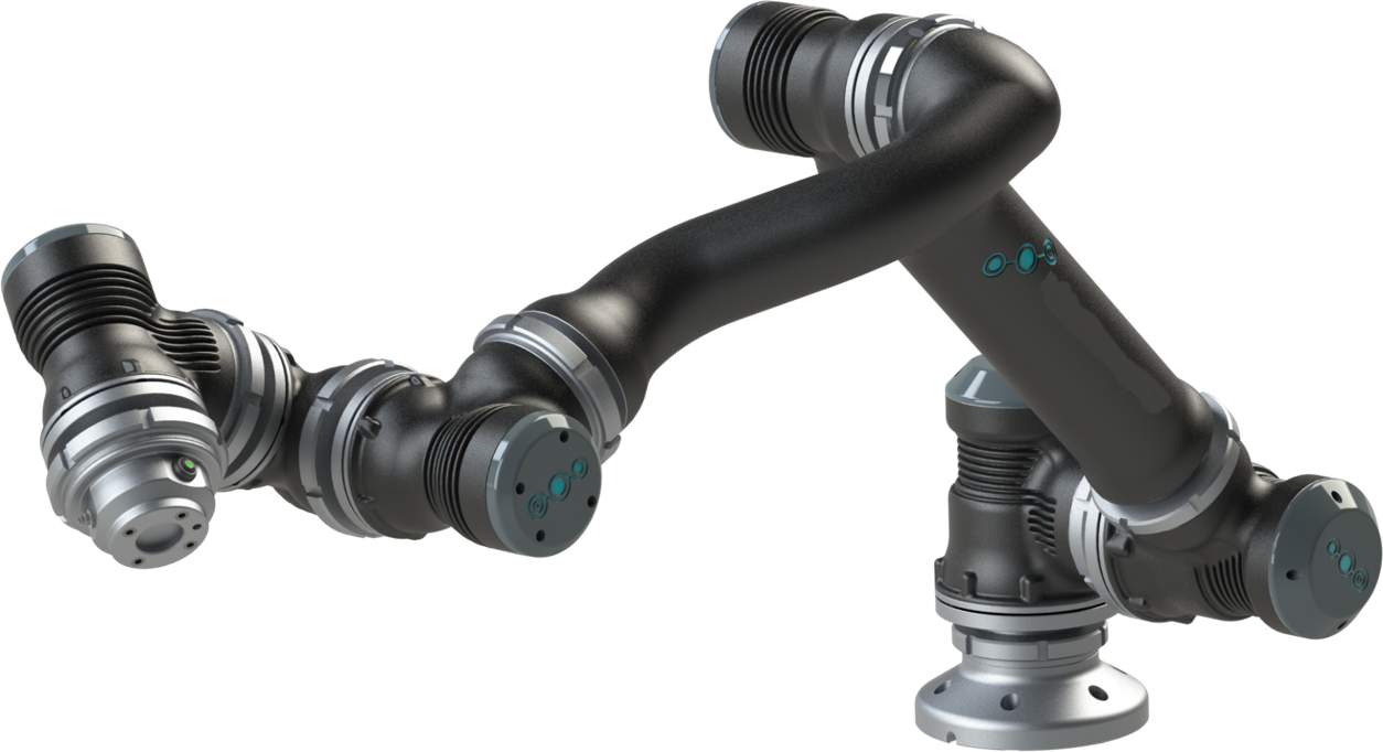 Bras robotique industriel 9 axes équipé d'actionneurs personnalisés