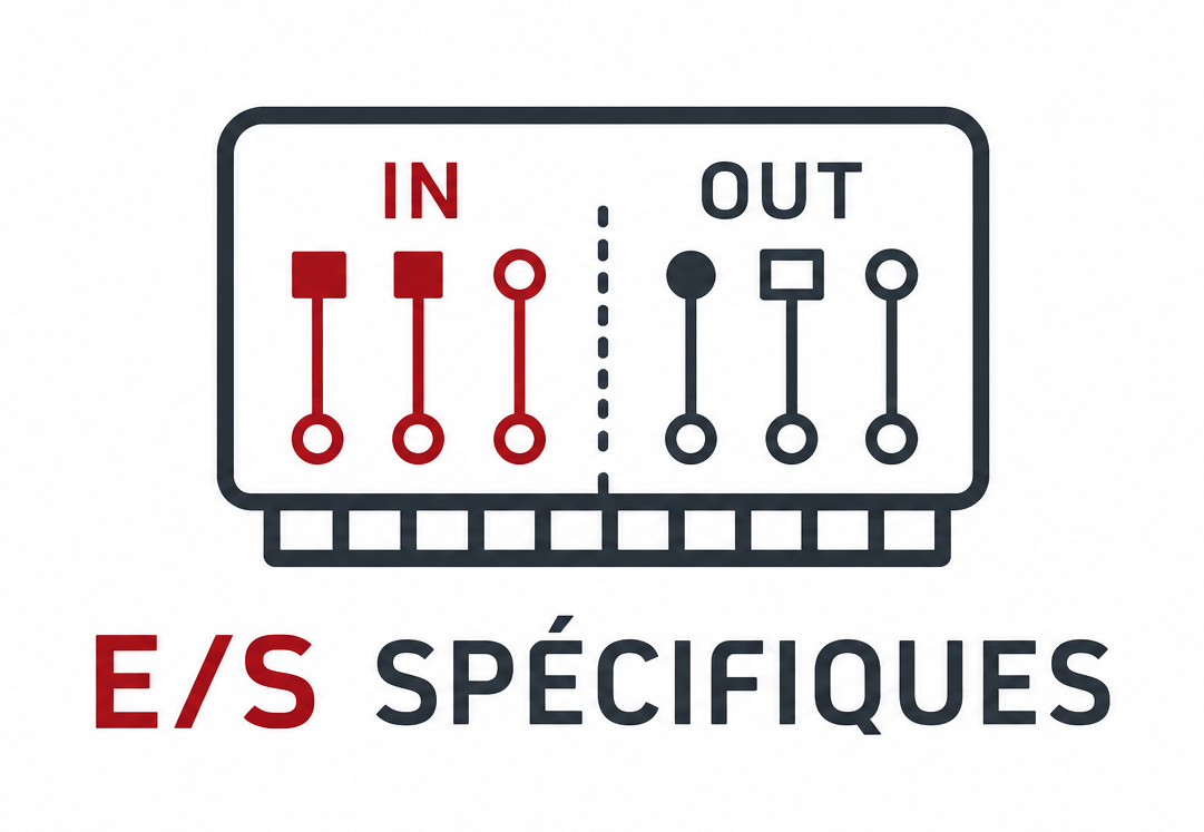 E/S spécifiques